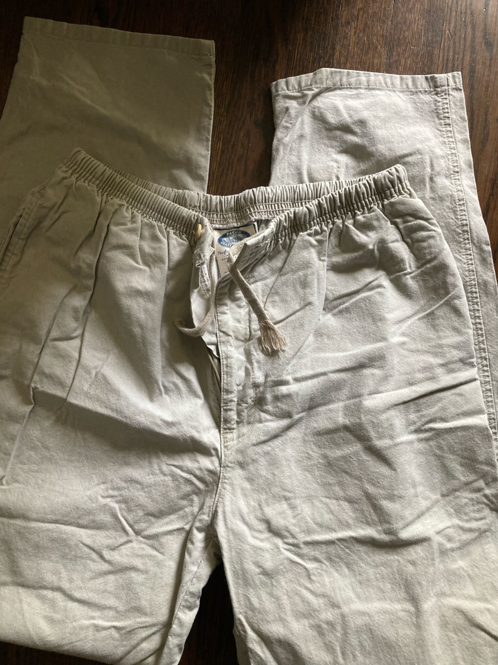 Pacific Coast Highway vintage medium men’s Khaki elastic waistband Chinos